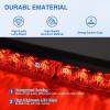Nilight 24LED Emergency Strobe Traffic Advisor Light Bar 2 in 1 Amber White Dash Warning Safety Flashing Lights Front/Rear Windshield Construction Lights for Trucks Cars Plow Police Vehicles(Red 24LED)