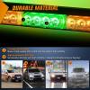 Nilight 29.5″ Roof Top Strobe Lights 56LED Hazard Light Emergency Safety Warning LED Flashing Bar Magnetic Mount 12V 24V Cars Trucks Tractors Snow Plows Construction Vehicles(Amber Mix Green)