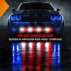 Nilight 6LED Emergency Strobe Lights 4PCS Ultra slim Surface Mount Hazard Caution Light bar 12-24V Sync Feature Warning Flashing kit for Truck Car Vehicle ATV SUV UTV Yellow and Blue(Red and White)
