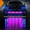 Nilight 6LED Emergency Strobe Lights 4PCS Ultra slim Surface Mount Hazard Caution Light bar 12-24V Sync Feature Warning Flashing kit for Truck Car Vehicle ATV SUV UTV Yellow and Blue(Purple)