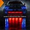 Nilight 6LED Emergency Strobe Lights 4PCS Ultra slim Surface Mount Hazard Caution Light bar 12-24V Sync Feature Warning Flashing kit for Truck Car Vehicle ATV SUV UTV Yellow and Blue(clear)
