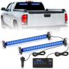 Nilight 144LED Traffic Advisor Strobe Light Bar with Controller Amber Emergency Warning Hazard Interior/Front/Rear Windshield Flashing for Cars Plow Trucks Construction Vehicles(Blue)