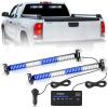 Nilight 144LED Traffic Advisor Strobe Light Bar with Controller Amber Emergency Warning Hazard Interior/Front/Rear Windshield Flashing for Cars Plow Trucks Construction Vehicles(Blue White)