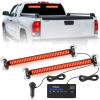 Nilight 144LED Traffic Advisor Strobe Light Bar with Controller Amber Emergency Warning Hazard Interior/Front/Rear Windshield Flashing for Cars Plow Trucks Construction Vehicles(Red)
