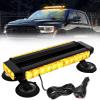 Nilight 14.5″ Amber COB LED Strobe Rooftop Flashing Light Bar High Visibility Emergency Hazard Warning Beacon Lights w/Magnetic Base for Safety Vehicles Trucks Pickup Cars Snowplow,2 Years Warranty(Amber)