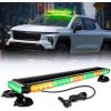 Nilight 29.5″ Roof Top Strobe Lights 56LED Hazard Light Emergency Safety Warning LED Flashing Bar Magnetic Mount 12V 24V Cars Trucks Tractors Snow Plows Construction Vehicles(Amber Mix Green)
