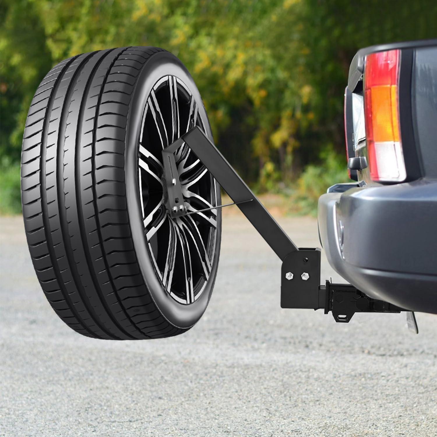 imageNilight Spare Tire Carrier Trailer Spare Tire Mount Boat Trailer Carrier Bracket Utility Trailer Accessories Fits 4 ampamp 5 ampamp 6 Lugs Trailer Wheels on 4quot 45 475 5 and 55 Bolt Patterns 150 LbsSpare Tire Carrier for 2 Inch Receiver