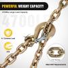 Nilight 3/8″ X 35″ Trailer Safety Chain 2pcs Grade 70 Towing Chain with Clevis Snap Hooks 26400lbs Break Strength use for Trailer, RV,and Boat Towing and Gooseneck Couplers(5/16″ X 35″ Trailer Safety Chain)