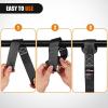 Nilight Soft Loop 1.7”×17″ Motorcycle Tie Down Straps Heavy Duty 12000Lbs Max Break Strength for Securing ATV UTV Kayak Moving Cargo (8PK-Black)(Black)
