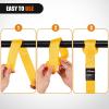 Nilight Soft Loop 1.7”×17″ Motorcycle Tie Down Straps Heavy Duty 12000Lbs Max Break Strength for Securing ATV UTV Kayak Moving Cargo (8PK-Black)(Yellow)