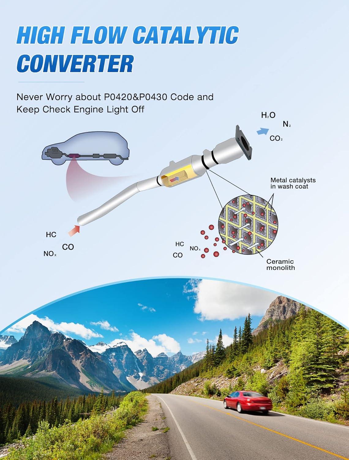 imageNilight Catalytic Converter for Chevy Colorado GMC Canyon 2004 2005 2006 Hummer H3Isuzu i350 2006EPA Standard20092018 Journey