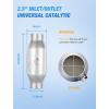 Nilight Catalytic Converter for Chevy Colorado GMC Canyon 2004 2005 2006, Hummer H3/Isuzu i-350 2006(EPA Standard)(2.5 inches Inlet|Outlet)