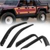 Nilight Fender Flares Extensions Set Compatible with 2020 2021 2022 2023 2024 2025 Gladiator JT Mojave & Rubicon (Only for High Wheel Arches) Off-Road Widened Front Rear Flat 4 PCS