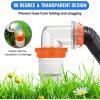 Nilight 90 Degree RV Sewer Hose Fittings with 4-in-1 Adapter, Clear RV Sewer Hose Elbow Leak-Proof Connection & Odor-Tight Seal Fits 4 Sizes of Dump Station Inlets for Campers Travel Trailers, Orange