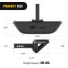 Nilight Hitch Step 2 Inch Receiver Universal with LED Light, Pin Lock and U-Bolts Stabilize,Rear Bumper Guard for Pickups Trucks Vans SUVs ATVs(Heavy Duty Hitch Step)