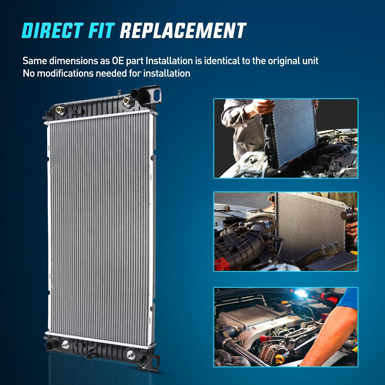 imageNilight 34quot Radiator for Chevy Silverado 1500 19992003 2004 2005 2006 2007 2008 2009 2010 2011 2012 2013 Suburban Tahoe GMC Sierra 1500 Yukon XL Cadillac Escalade Automatic Transmission