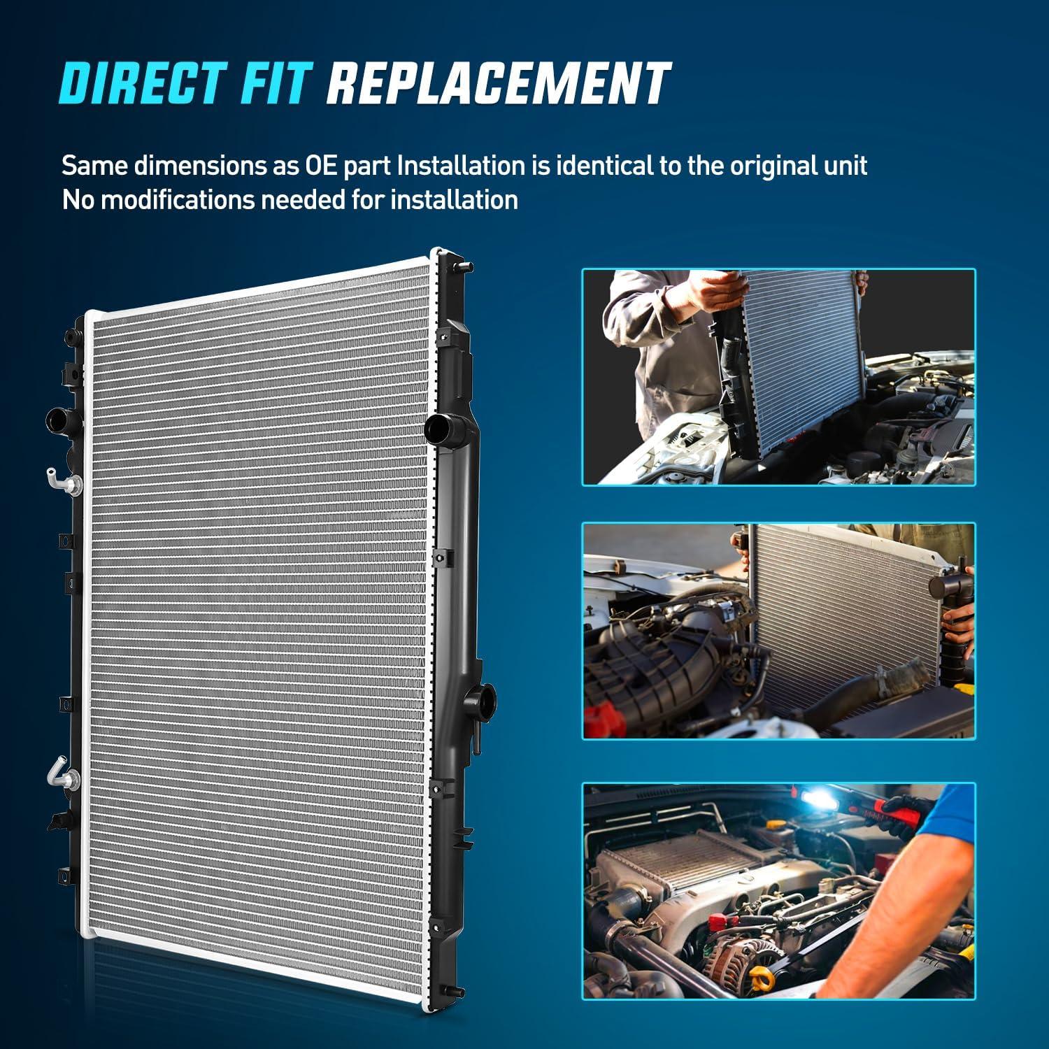 imageNilight Radiator for Acura MDX V6 35L 2003 2004 2005 2006 Honda Pilot V6 35L 20052008 Automatic Transmission Engine Coolant Radiator Replace 19010RDJA51 19010RDJA52