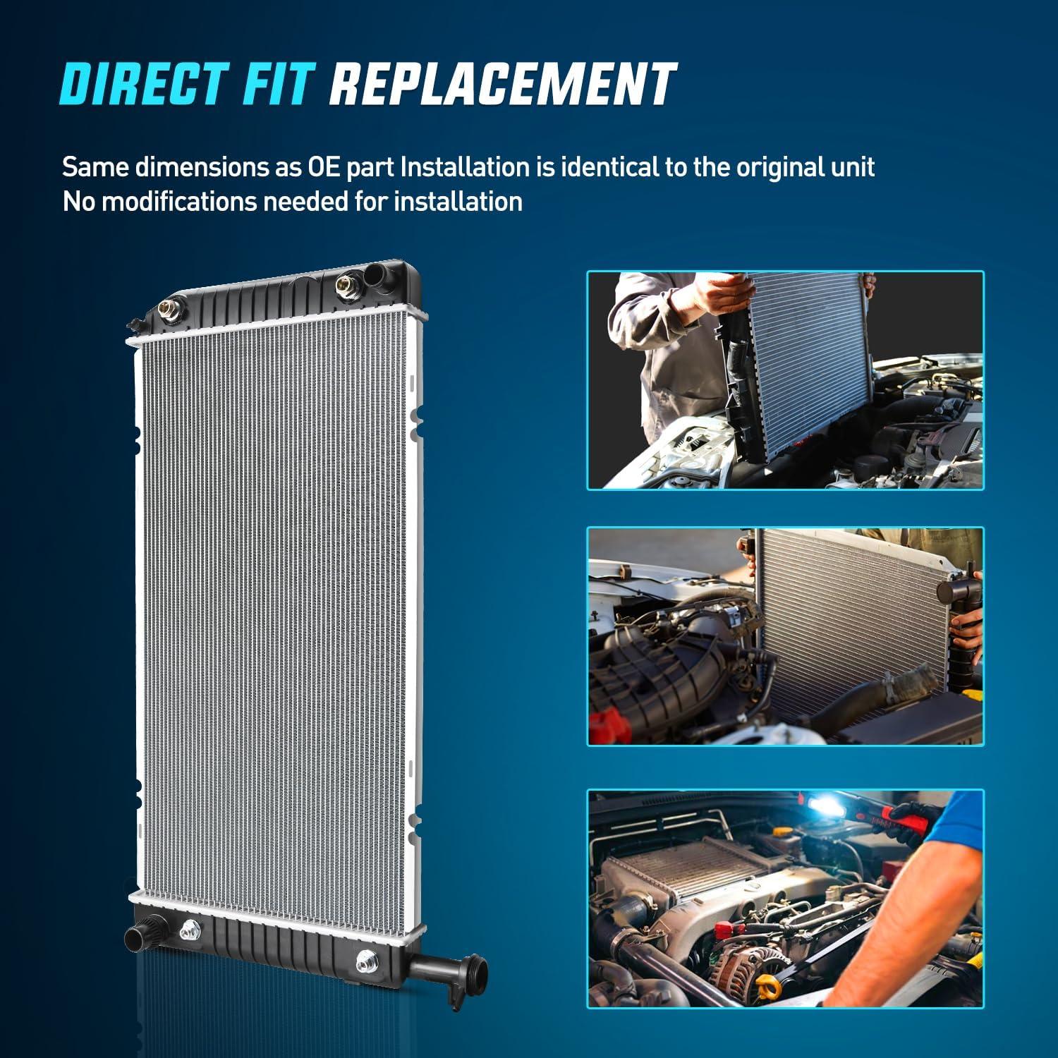 imageNilight Radiator for Chevrolet Express 2500 3500 GMC Savana 3500 2500 48L 60L V 2004 2005 2006 2007 2008 2009 2010 2011 2012 2013 2014 2015 2016 2017 2018