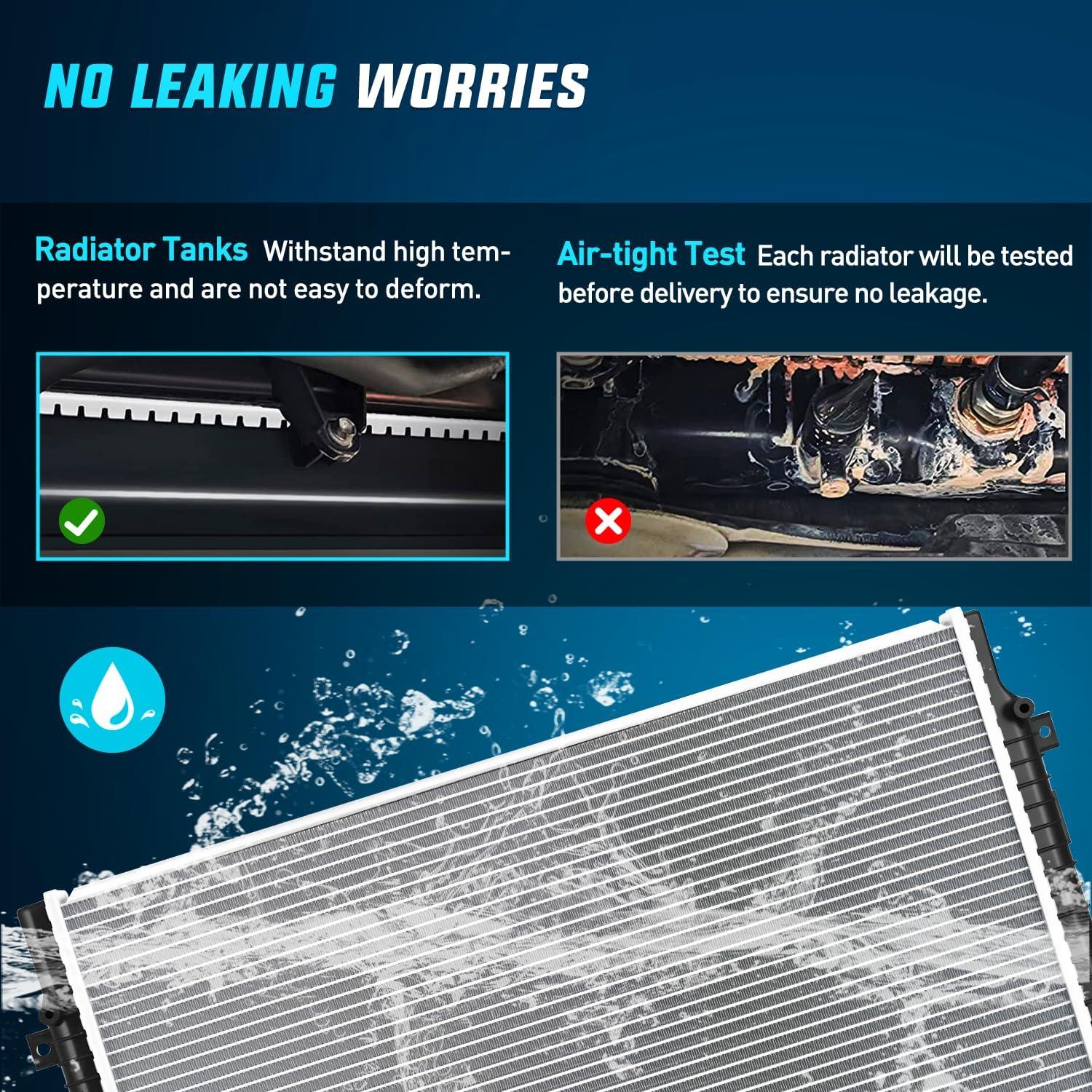 imageNilight Radiator for Volkswagen Jetta 2013 2014 2015 2016 2017 2018 Beetle 20142017 Passat 20182019 L4 18L 20L Replace 5C0121251H
