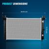 Nilight 28″ Radiator for Chevrolet Silverado GMC Sierra 1500 2500 Yukon XL Cadillac Escalade Automatic Trans 1999 2000 2001 2002 2003 2004 2005 2006