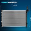 Nilight Radiator for Buick Enclave 2008 2009 2010 2011 2012 2013 2014 2015 2016 2017, Chevy Traverse 2009-2017, GMC Acadia 2007-2016, Outlook 2007-2010 V6 3.6L, Automatic Trans