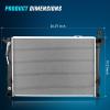 Nilight Radiator for Hyundai Santa Fe 2010 2011 2012 2013 2014 2015 2016 2017 2018, Santa Fe XL 2013-2019, Kia Sorento 2011-2015 2.4L 3.3L 3.5L