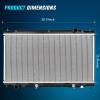 Nilight Radiator for Infiniti Q50 V6 3.5L 3.7L 2014 2015 2016 2017 2018, Engine Coolant Radiator Assembly with Transmission Oil Cooler replace# 214104GA5A, 214604GB5A