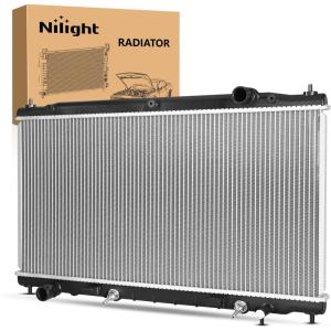 Nilight Radiator for Infiniti Q50 V6 3.5L 3.7L 2014 2015 2016 2017 2018, Engine Coolant Radiator Assembly with Transmission Oil Cooler replace# 214104GA5A, 214604GB5A