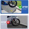 Nilight Curb Ramps 2 Pack, 3.9 inch Rise Durable Plastic Threshold Driveway Step Ramp for Scooter, Bikes, Motorcycle, Dolly, Lawn Mower