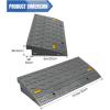 Nilight Curb Ramps 2 Pack, 3.9 inch Rise Durable Plastic Threshold Driveway Step Ramp for Scooter, Bikes, Motorcycle, Dolly, Lawn Mower