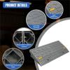 Nilight Curb Ramps 2 Pack, 3.9 inch Rise Durable Plastic Threshold Driveway Step Ramp for Scooter, Bikes, Motorcycle, Dolly, Lawn Mower