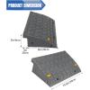 Nilight Curb Ramps 2 Pack, 5.9 inch Rise Durable Plastic Threshold Driveway Step Ramp for Scooter, Bikes, Motorcycle, Dolly, Lawn Mower