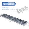 Nilight Modular Threshold Ramps, 1 Inch Rise Non‑Slip Interlocking Plastic Wheelchair Curb Doorway Ramp for Home Entry Indoor Outdoor, 2 Pack