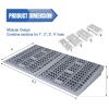 Nilight Modular Threshold Ramps, 3 Inch Rise Non‑Slip Interlocking Plastic Wheelchair Curb Doorway Ramp for Home Entry Indoor Outdoor, 2 Pack