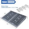 Nilight Modular Threshold Ramps, 4 Inch Rise Non‑Slip Interlocking Plastic Wheelchair Curb Doorway Ramp for Home Entry Indoor Outdoor, 2 Pack