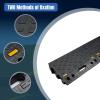 Nilight Portable Plastic Curb Ramps – 3.9″ Rise Interlocking Threshold Ramp for Scooter Wheelchair Motorcycle Dolly, Lightweight 2 Pack