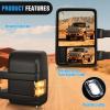 Nilight Towing Mirrors Turn Signal Puddle Lights Power Heated Adjustable Glass Manual Telescoping Folding Compatible With 1999-2007 Ford F250 F350 F450 F550 Super Duty