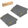 Nilight Curb Ramps 2 Pack, 5.9 inch Rise Durable Plastic Threshold Driveway Step Ramp for Scooter, Bikes, Motorcycle, Dolly, Lawn Mower