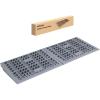 Nilight Modular Threshold Ramps, 2 Inch Rise Non‑Slip Interlocking Plastic Wheelchair Curb Doorway Ramp for Home Entry Indoor Outdoor, 2 Pack