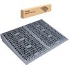 Nilight Modular Threshold Ramps, 4 Inch Rise Non‑Slip Interlocking Plastic Wheelchair Curb Doorway Ramp for Home Entry Indoor Outdoor, 2 Pack