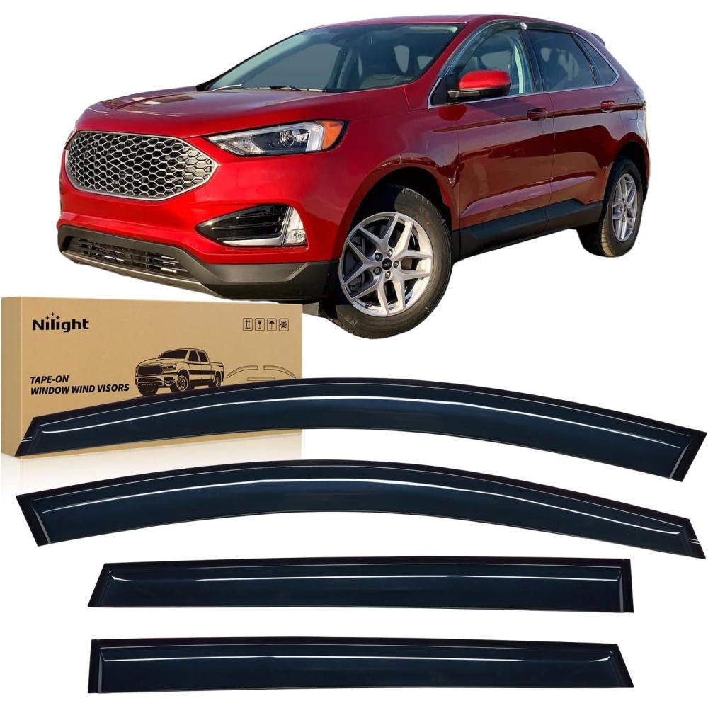 imageNilight Tape On Rain Guards for Chevy Ford Honda Subaru Crosstrek SeriesFord Edge 20152024