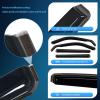 Nilight in Channel Rain Guards for Gladiator 2020 2021 2022 2023 Window Deflectors, Vent Window Visors-4PCS(Compass 2017-2024)