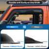 Nilight in Channel Rain Guards for Gladiator 2020 2021 2022 2023 Window Deflectors, Vent Window Visors-4PCS(RAM 1500 2019-2024 Crew Cab)