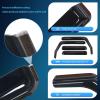Nilight in Channel Rain Guards for Gladiator 2020 2021 2022 2023 Window Deflectors, Vent Window Visors-4PCS(Wrangler JK 2007-2018)