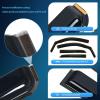 Nilight in-Channel Window Visors for Chevrolet (Chevy) Malibu 2016 2017 2018 2019 2020 2021 2022 2023 2024, Window Rain Guards, Original Window Deflectors-4PCS(Silverado/Sierra 1500 Crew Cab 2014-2018)