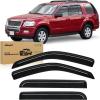 Nilight Tape On Rain Guards for Chevy Ford Honda Subaru Crosstrek Series(Ford Explorer 2002-2010)