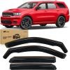 Nilight in Channel Rain Guards for Gladiator 2020 2021 2022 2023 Window Deflectors, Vent Window Visors-4PCS(Durango 2011-2024)