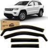 Nilight in Channel Rain Guards for Gladiator 2020 2021 2022 2023 Window Deflectors, Vent Window Visors-4PCS(Grand Cherokee 2011-2020)