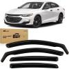 Nilight in-Channel Window Visors for Chevrolet (Chevy) Malibu 2016 2017 2018 2019 2020 2021 2022 2023 2024, Window Rain Guards, Original Window Deflectors-4PCS(Chevy Malibu 2016-2024)