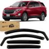 Nilight in-Channel Window Visors for Chevrolet (Chevy) Malibu 2016 2017 2018 2019 2020 2021 2022 2023 2024, Window Rain Guards, Original Window Deflectors-4PCS(Chevy Equinox 2018-2024)